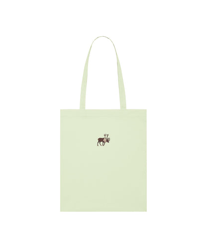 Reindeer Embroidered Tote Bag