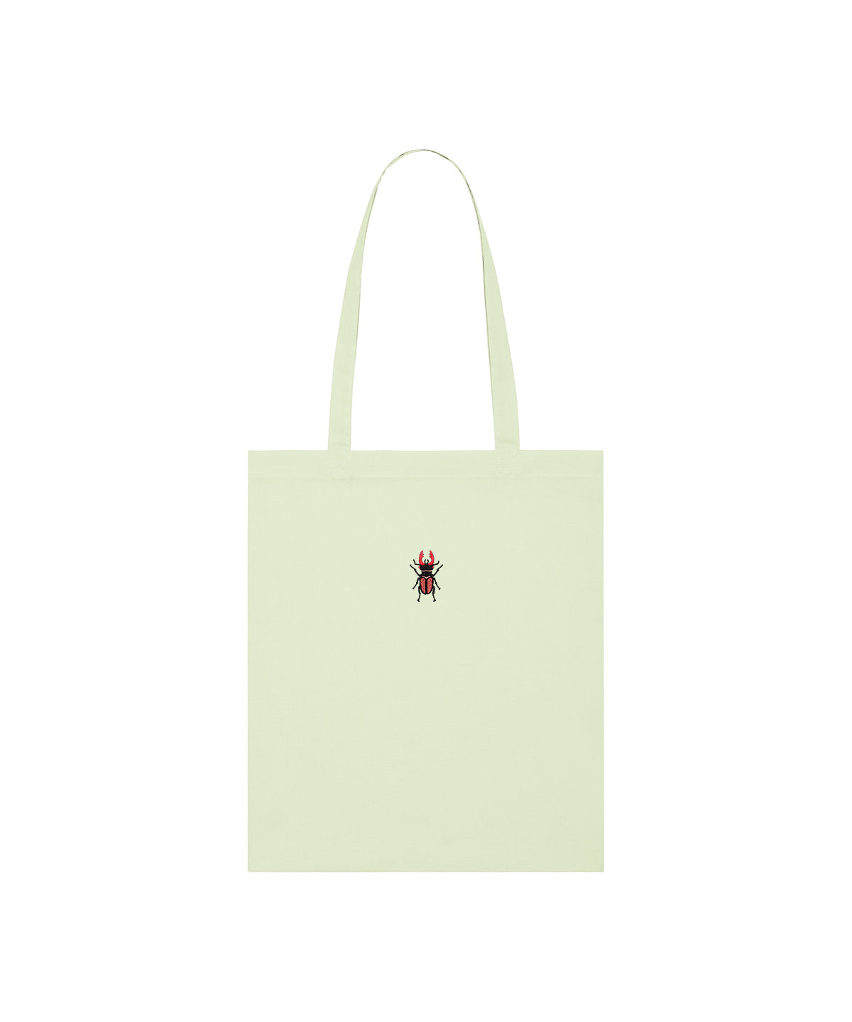 Stag Beetle Embroidered Tote Bag