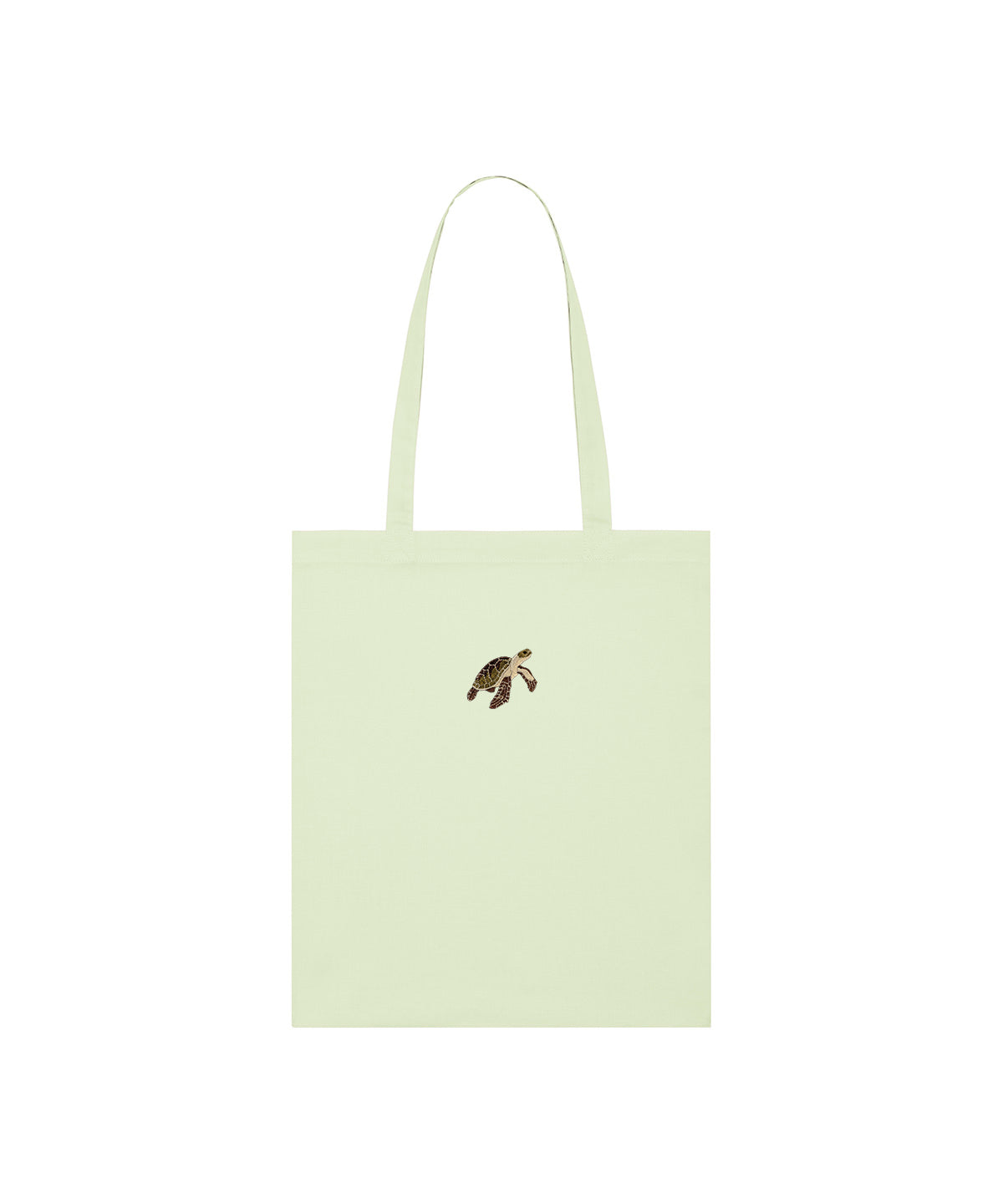 Turtle Embroidered Tote Bag
