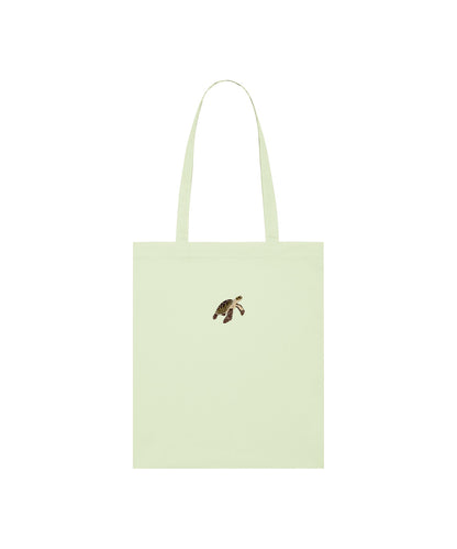 Sea Turtle Embroidered Tote Bag