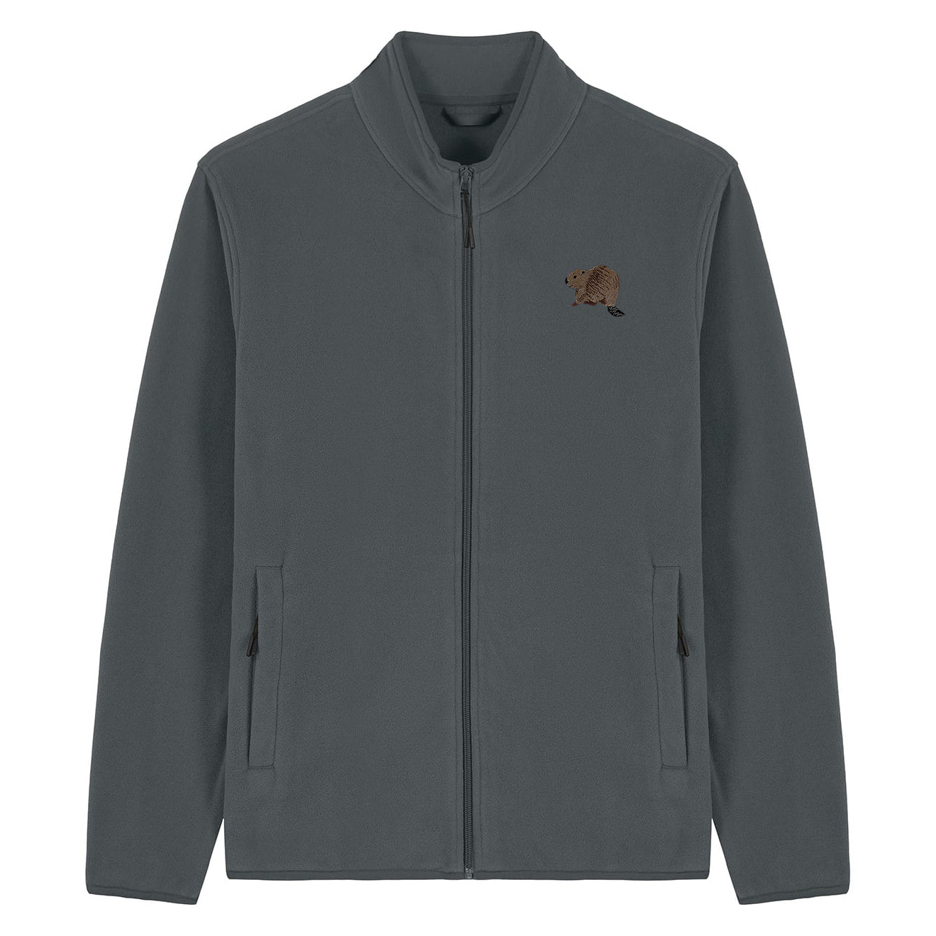Beaver Riverside Embroidered Men's Fleece Jacket