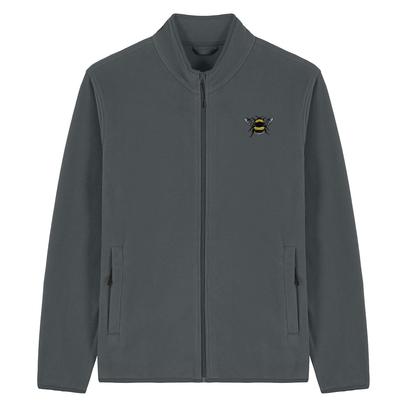 Bumblebee Embroidered Men's Fleece Jacket