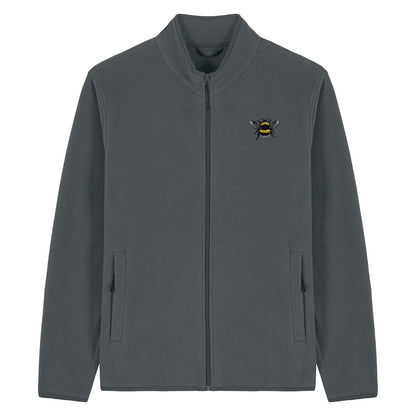 Bumblebee Embroidered Men's Fleece Jacket