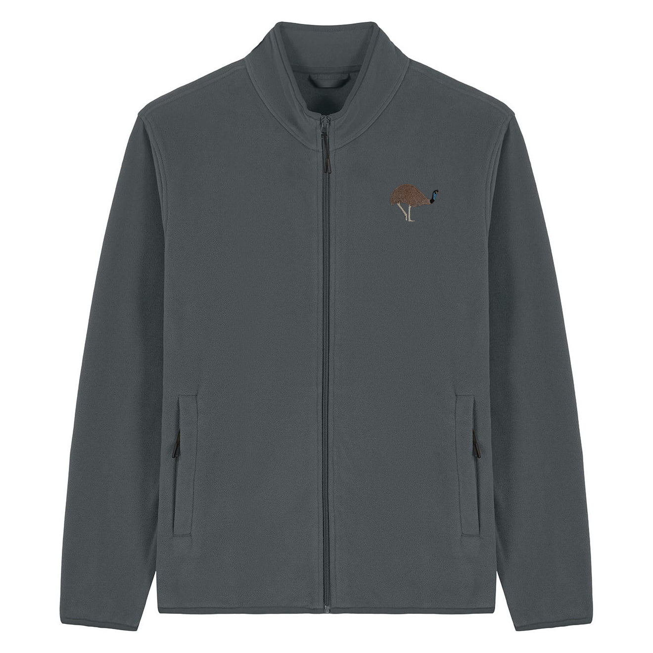 Emu Embroidered Men's Fleece Jacket