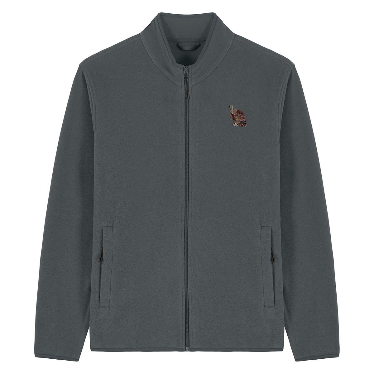 Griffon Vulture Embroidered Men's Fleece Jacket