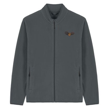 Noctule Bat Embroidered Men's Fleece Jacket