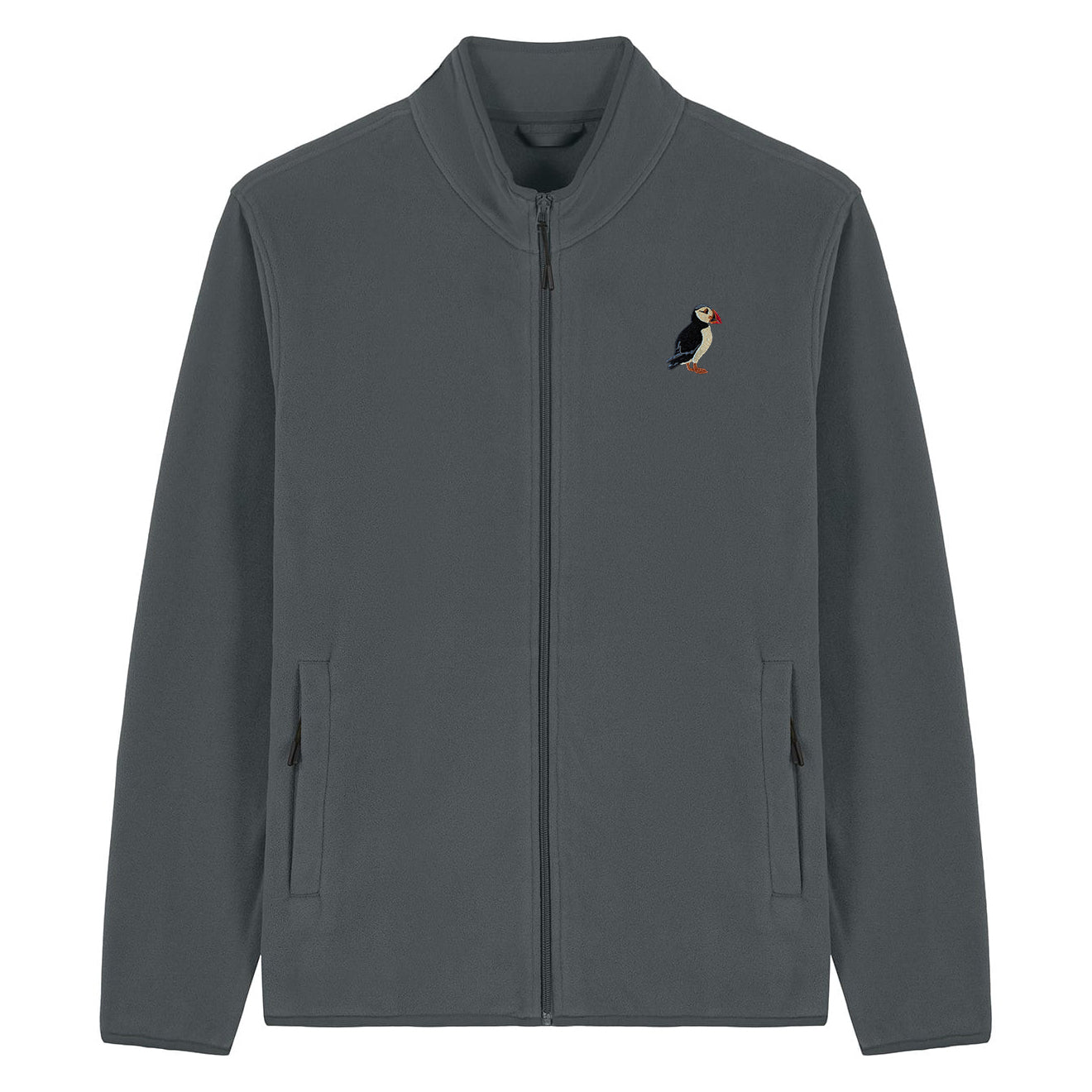 Puffin Embroidered Men's Fleece Jacket
