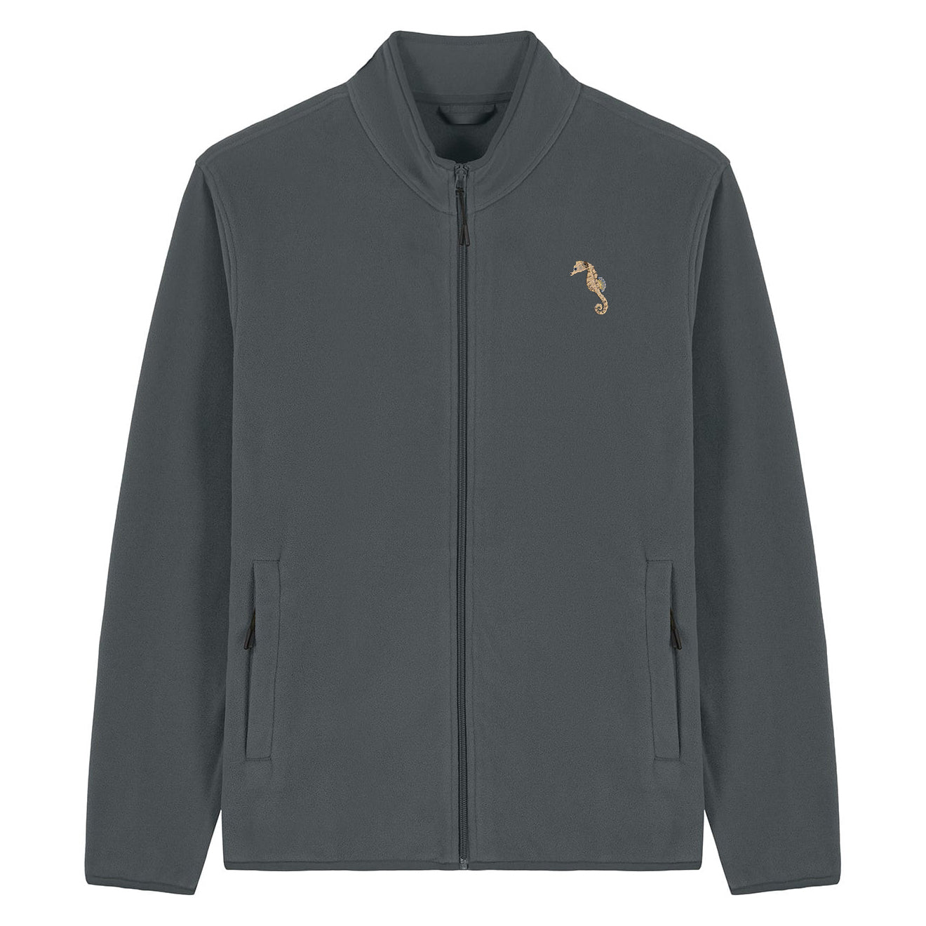 Seahorse Embroidered Men's Fleece Jacket