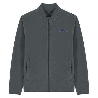 Thresher Shark Embroidered Men's Fleece Jacket
