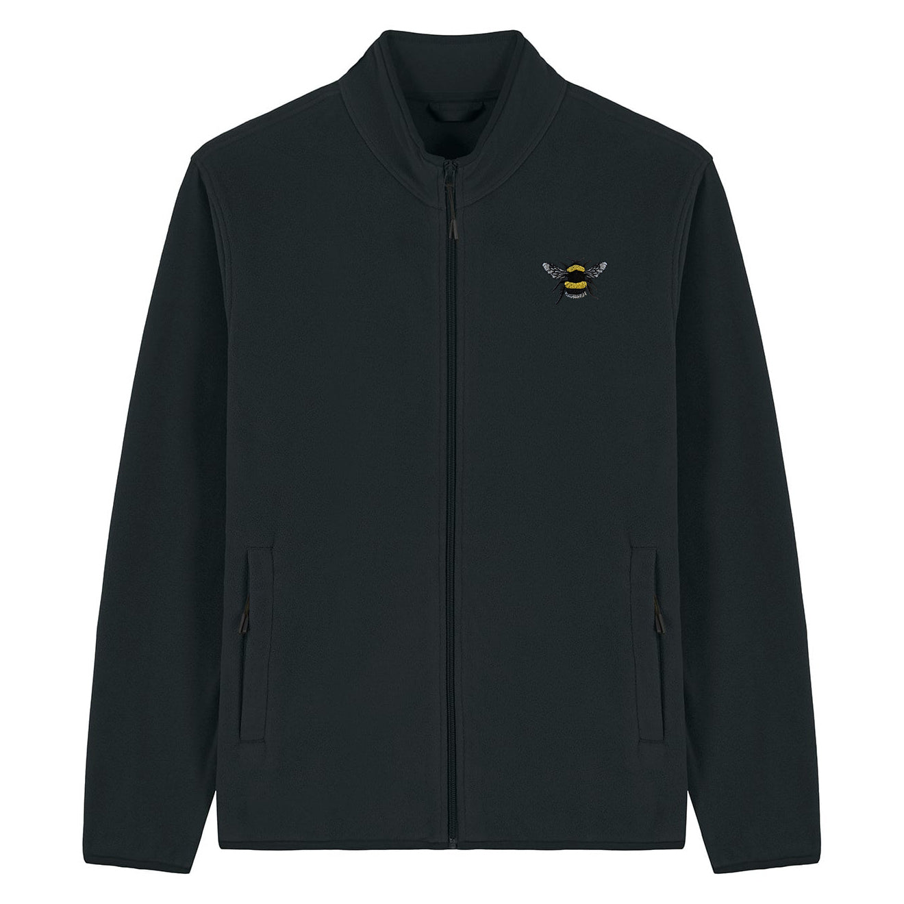 Bumblebee Embroidered Men's Fleece Jacket