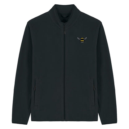 Bumblebee Embroidered Men's Fleece Jacket