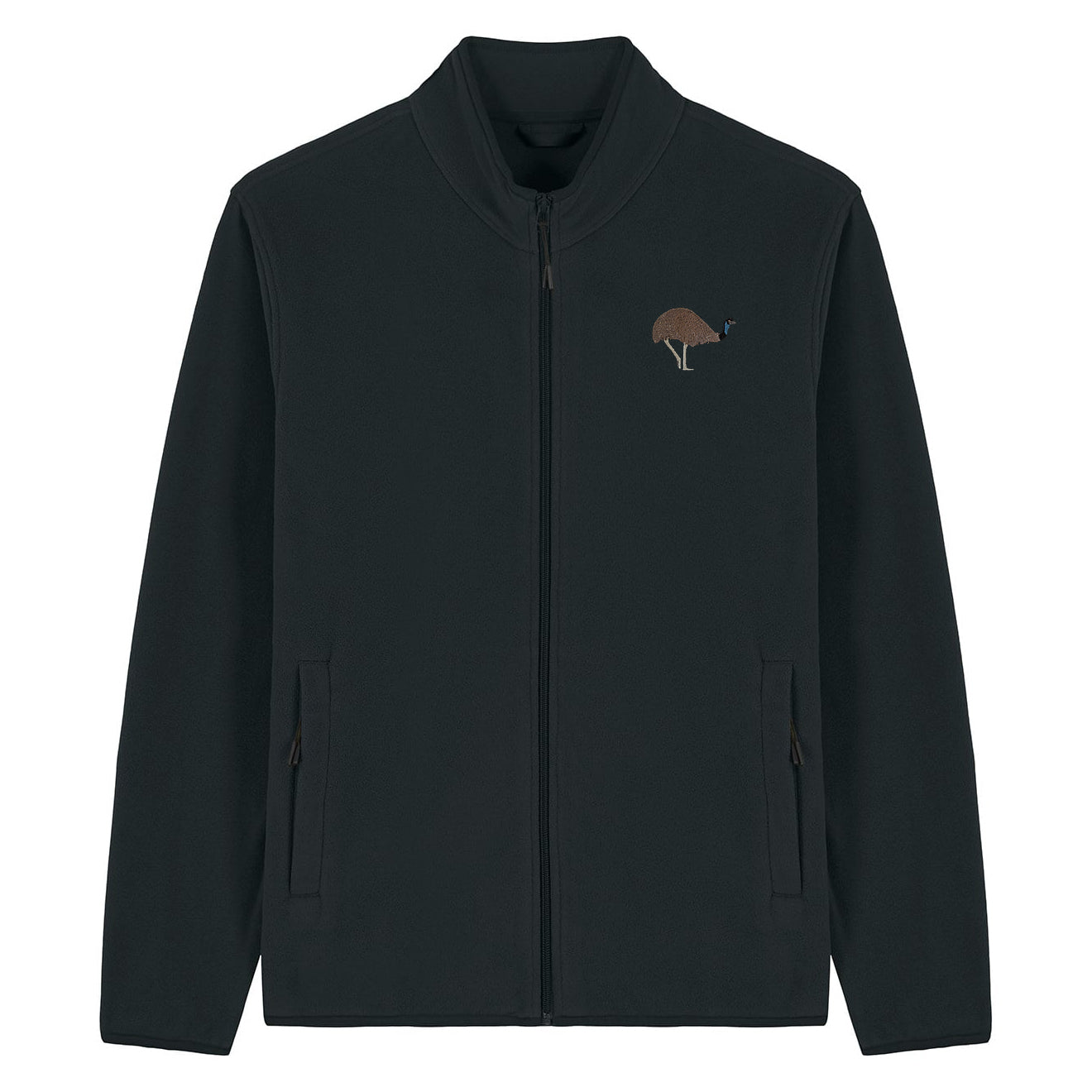 Emu Embroidered Men's Fleece Jacket