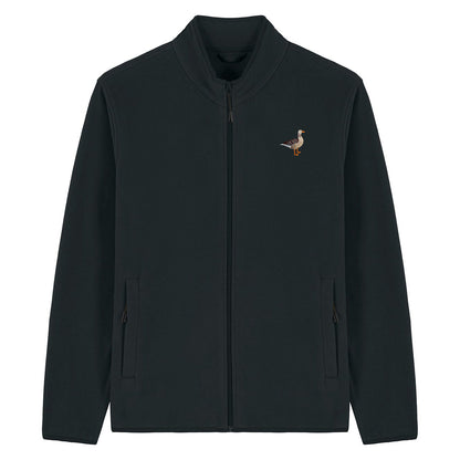 Greylag Goose Embroidered Men's Fleece Jacket