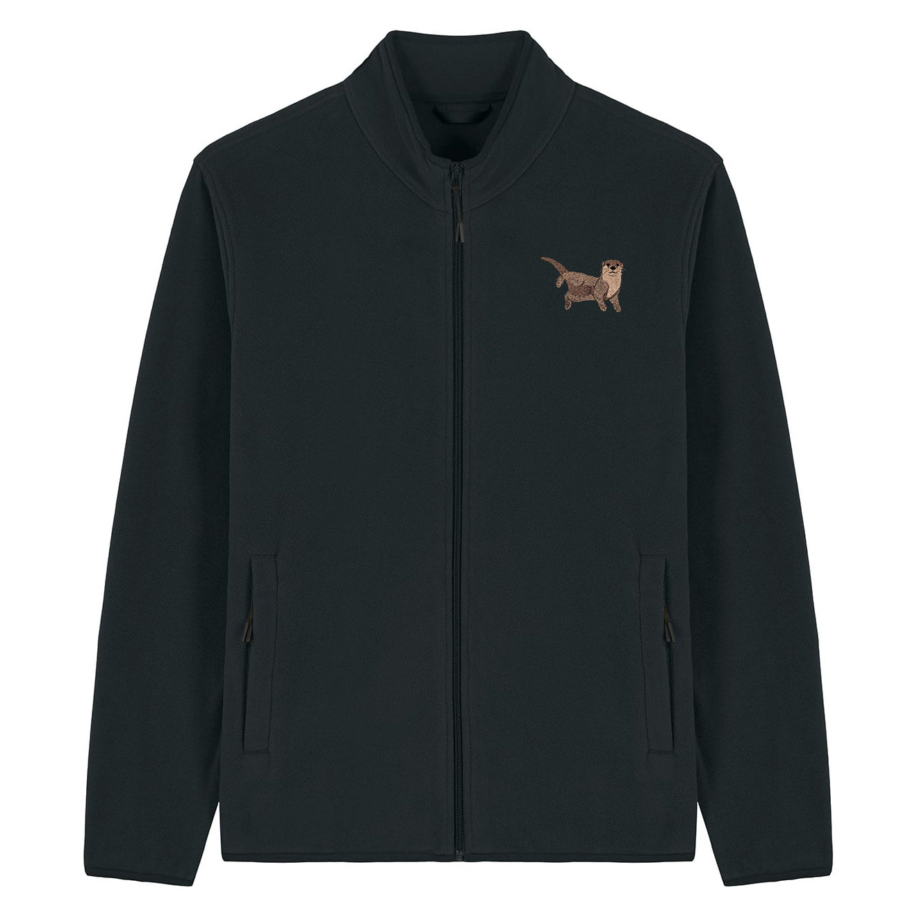 Otter Embroidered Men's Fleece Jacket