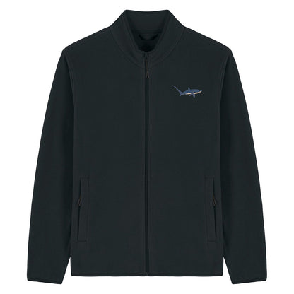 Thresher Shark Embroidered Men's Fleece Jacket