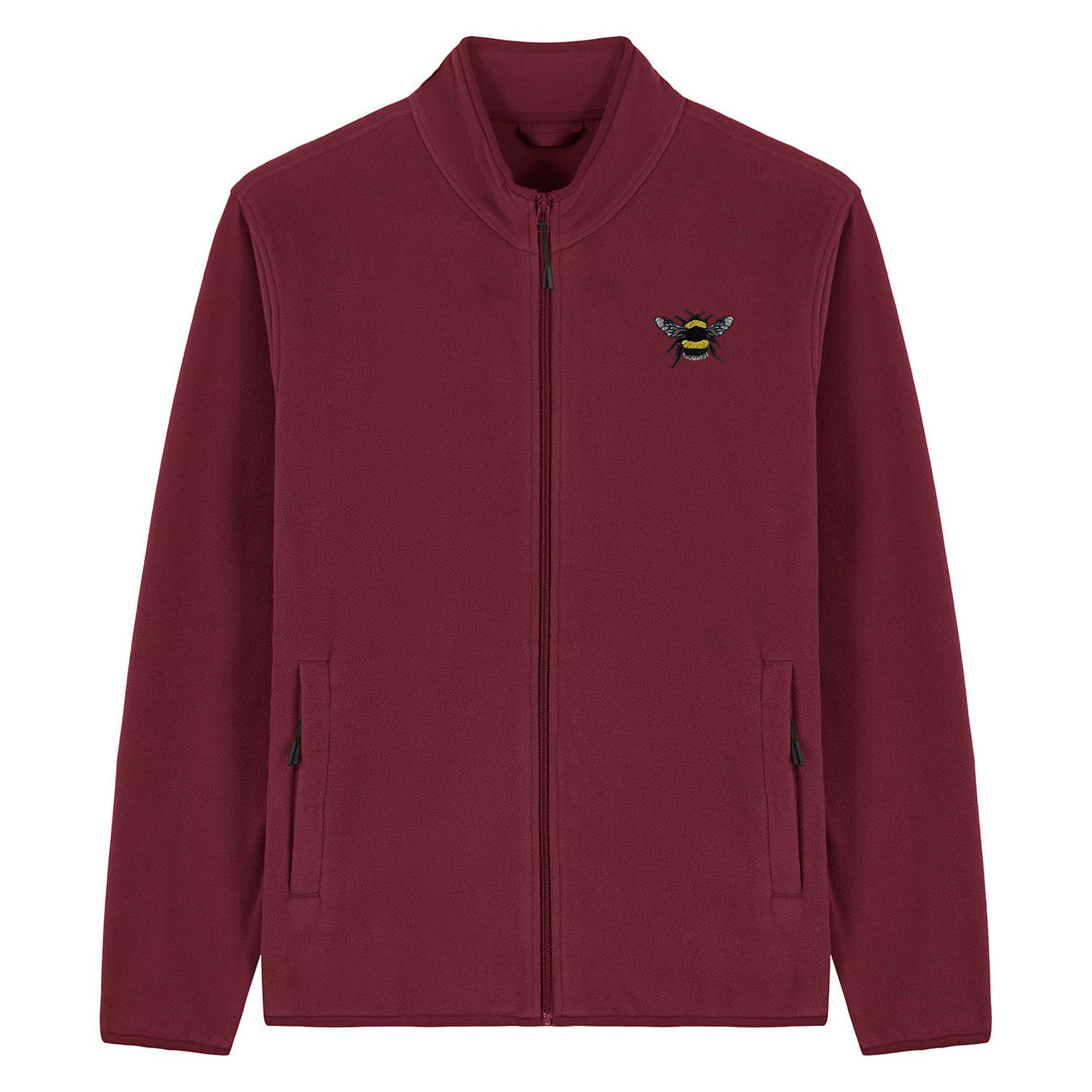 Bumblebee Embroidered Men's Fleece Jacket