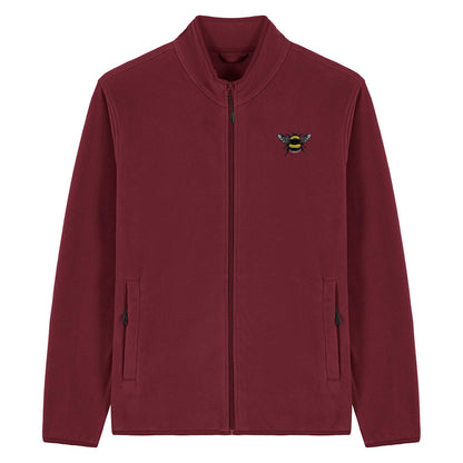 Bumblebee Embroidered Men's Fleece Jacket