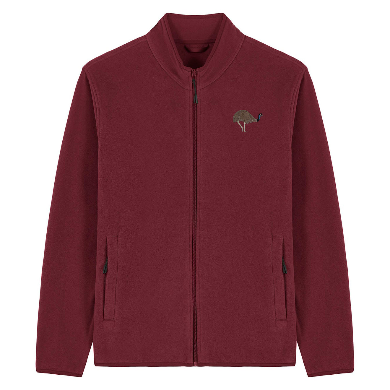 Emu Embroidered Men's Fleece Jacket