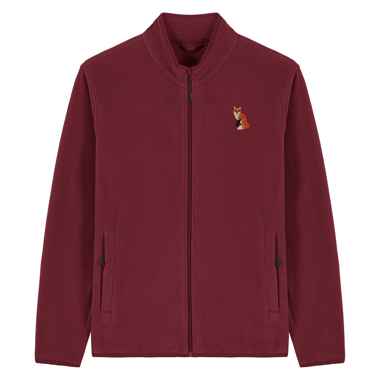 Fox Embroidered Men's Fleece Jacket