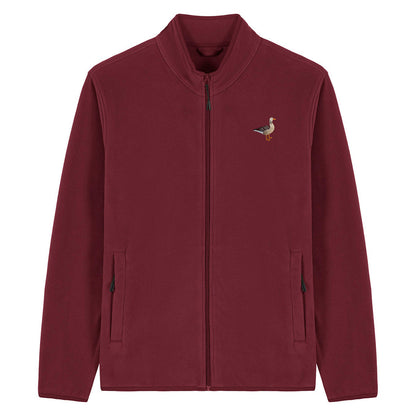 Greylag Goose Embroidered Men's Fleece Jacket