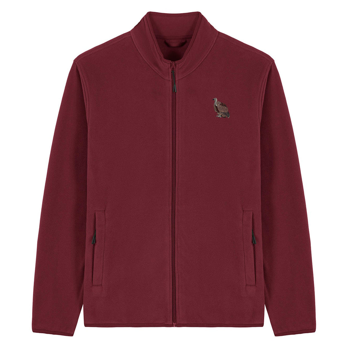 Griffon Vulture Embroidered Men's Fleece Jacket