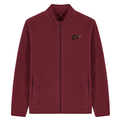 Pine Marten Embroidered Men's Fleece Jacket