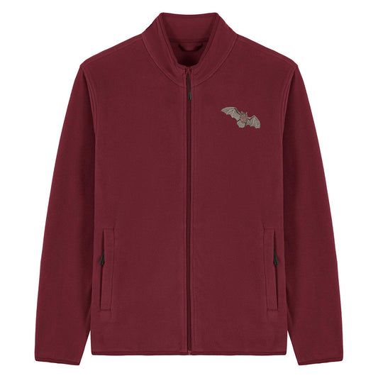 Pipistrelle Bat Embroidered Men's Fleece Jacket