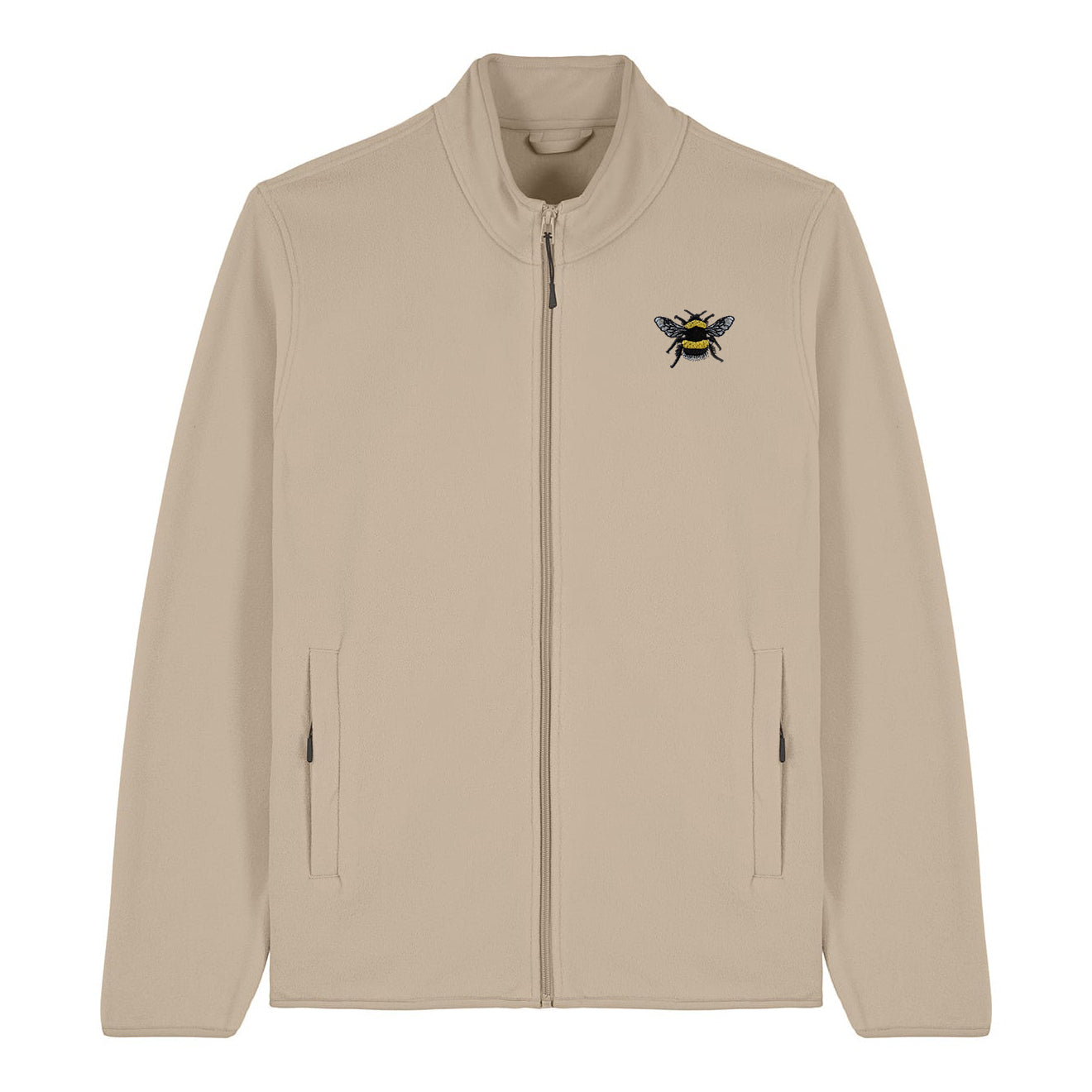 Bumblebee Embroidered Men's Fleece Jacket