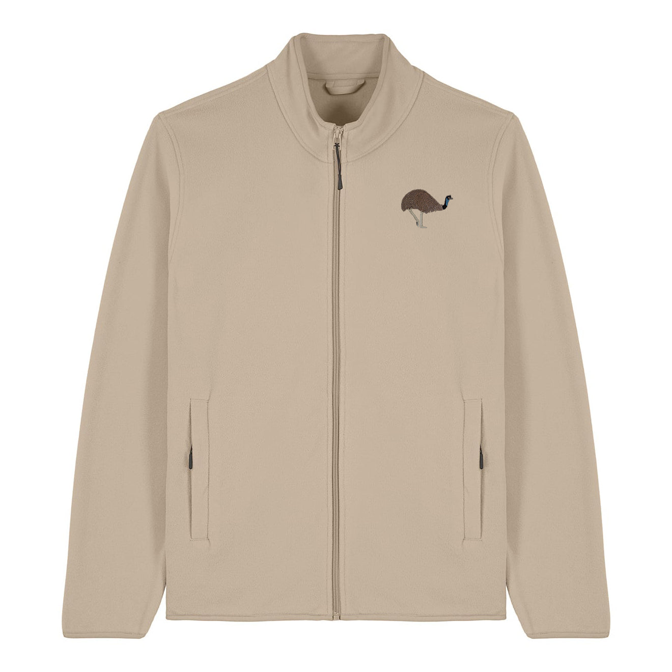 Emu Embroidered Men's Fleece Jacket