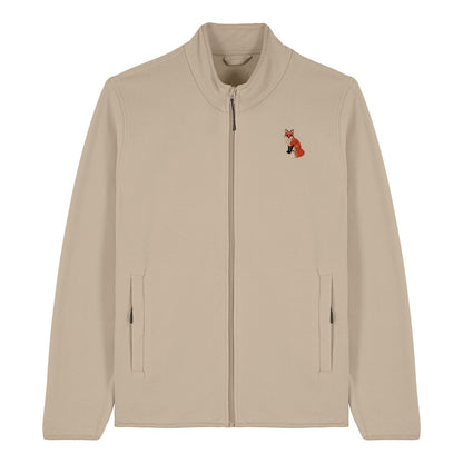 Fox Embroidered Men's Fleece Jacket