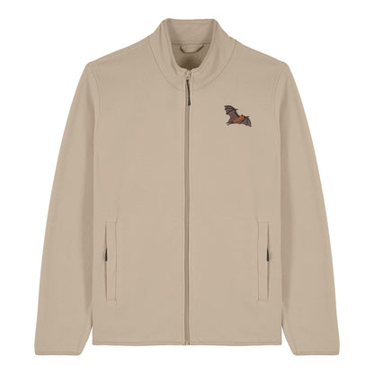 Fruit Bat Embroidered Men's Fleece Jacket