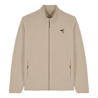 Greylag Goose Embroidered Men's Fleece Jacket