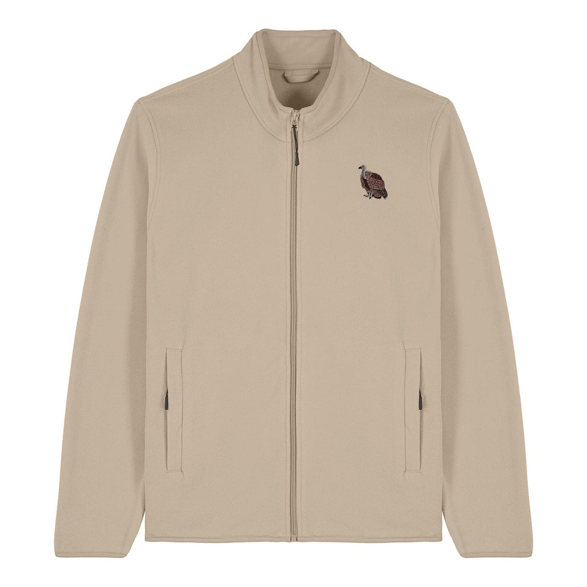 Griffon Vulture Embroidered Men's Fleece Jacket