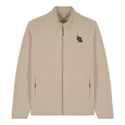 Griffon Vulture Embroidered Men's Fleece Jacket