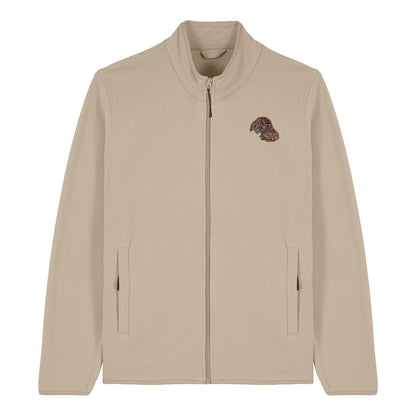 Pangolin Embroidered Men's Fleece Jacket