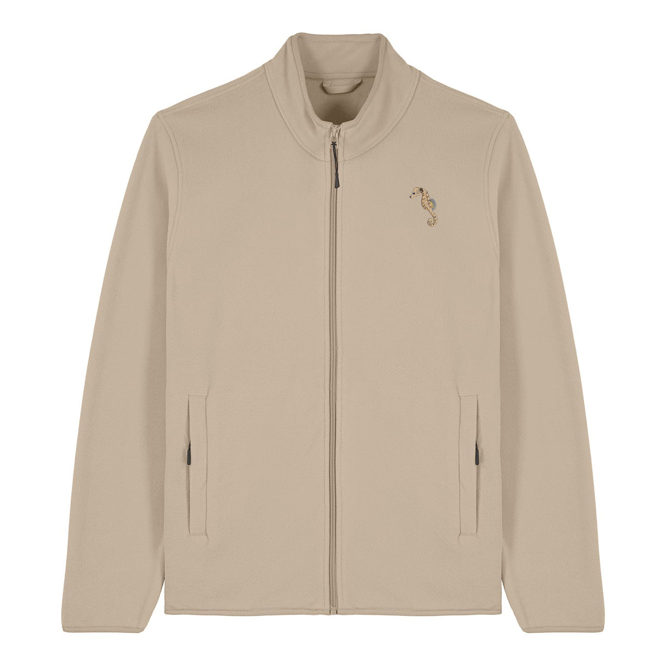Seahorse Embroidered Men's Fleece Jacket