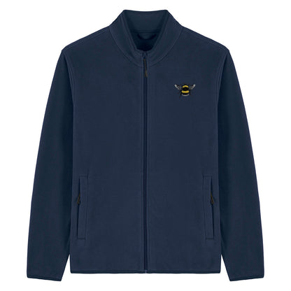 Bumblebee Embroidered Men's Fleece Jacket