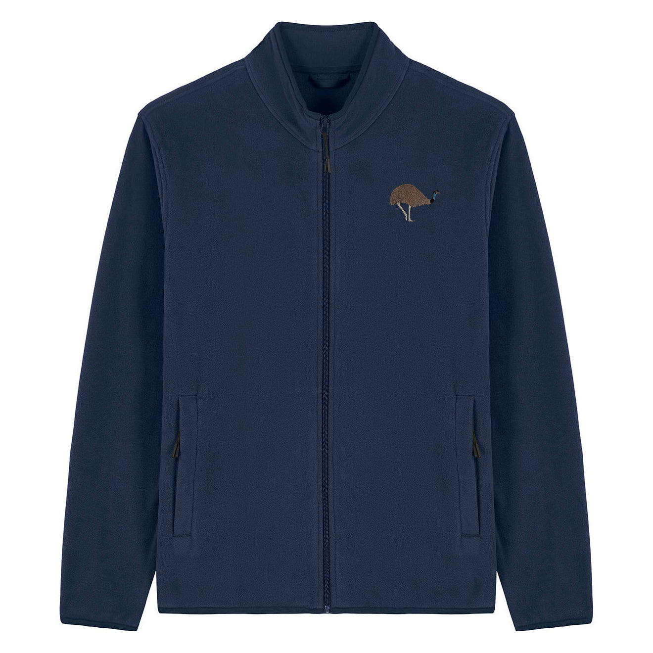Emu Embroidered Men's Fleece Jacket