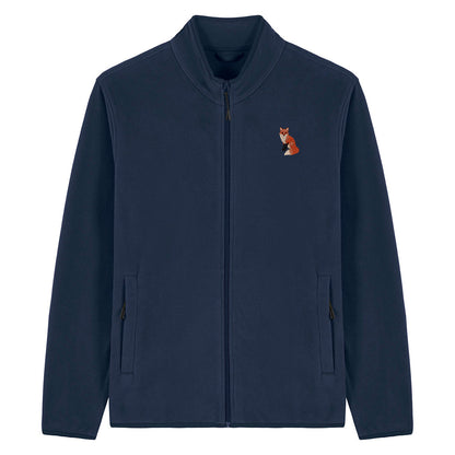 Fox Embroidered Men's Fleece Jacket