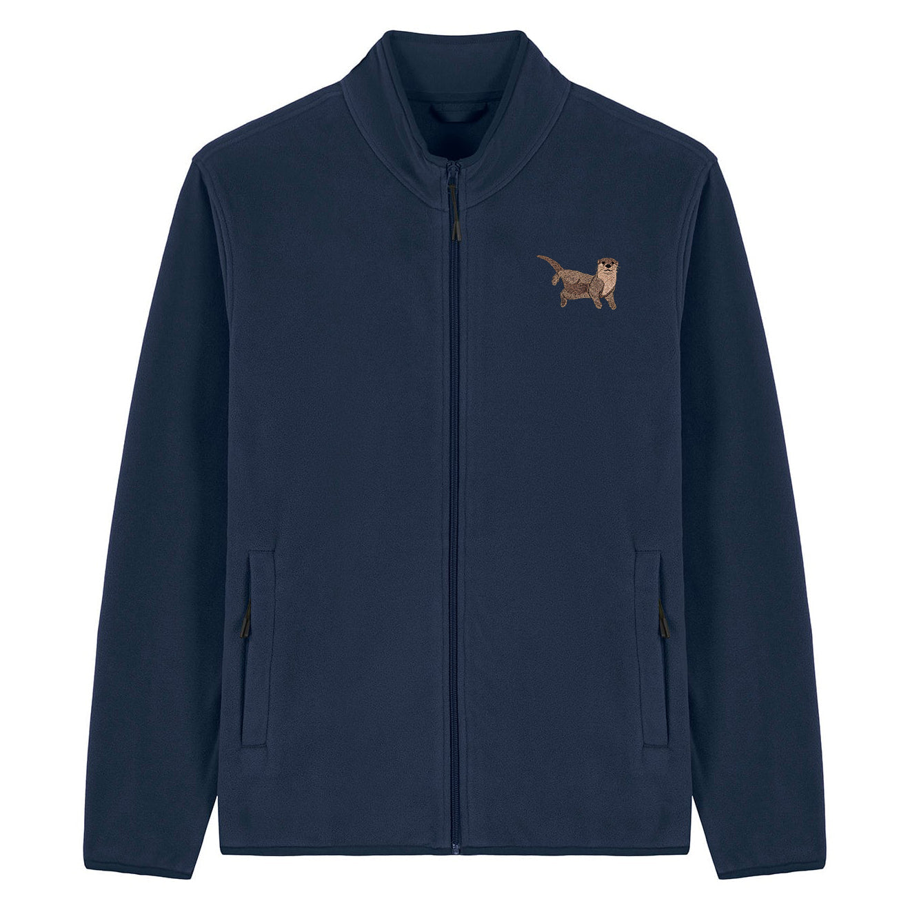Otter Embroidered Men's Fleece Jacket