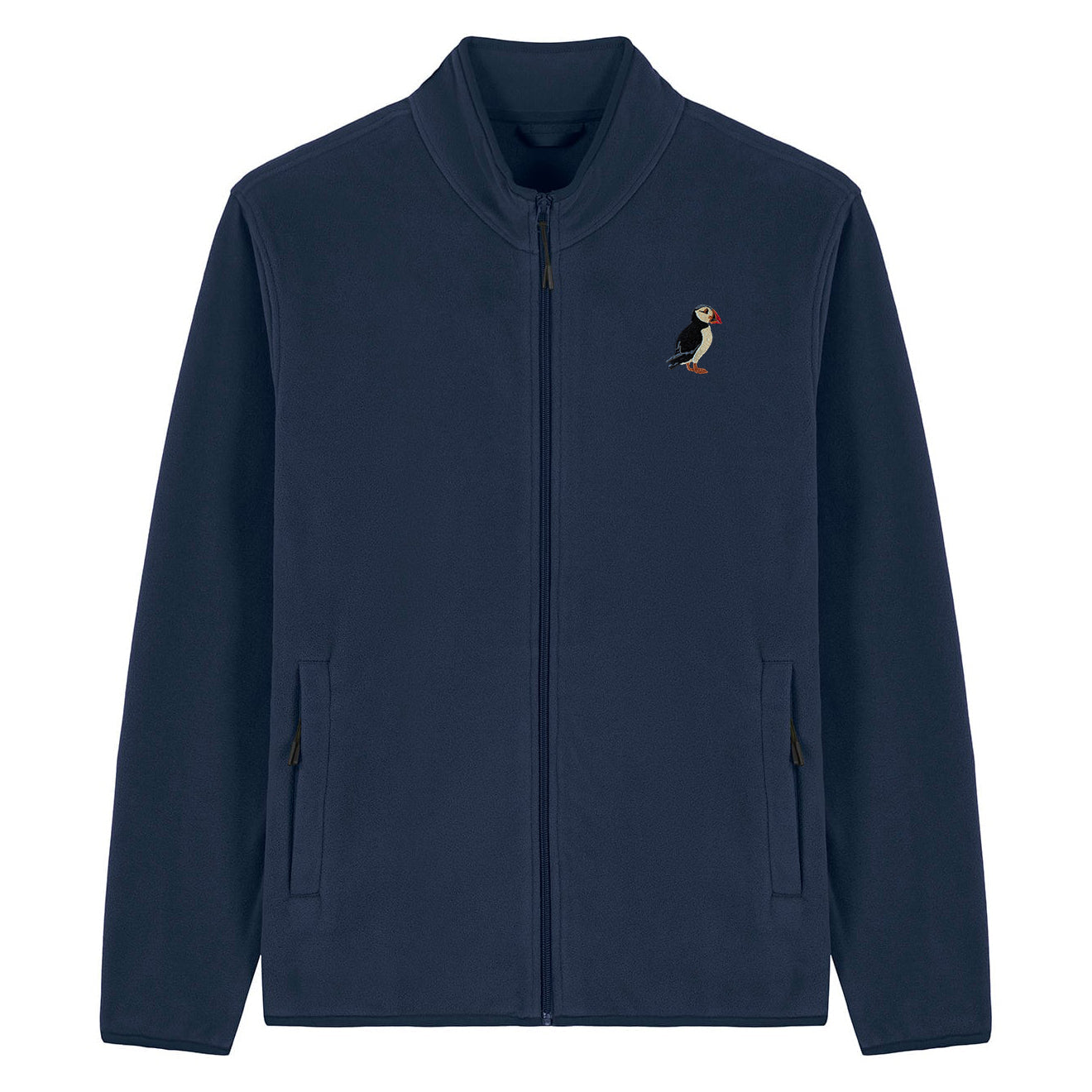 Puffin Embroidered Men's Fleece Jacket