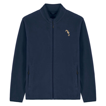 Seahorse Embroidered Men's Fleece Jacket
