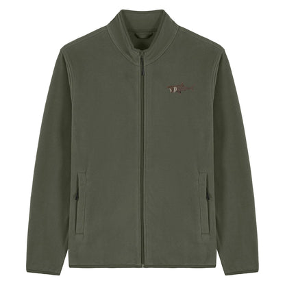 Basking Shark Embroidered Men's Fleece Jacket