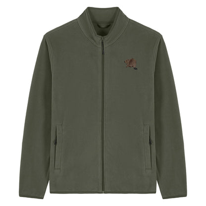 Beaver Riverside Embroidered Men's Fleece Jacket