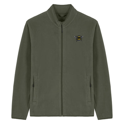 Bumblebee Embroidered Men's Fleece Jacket