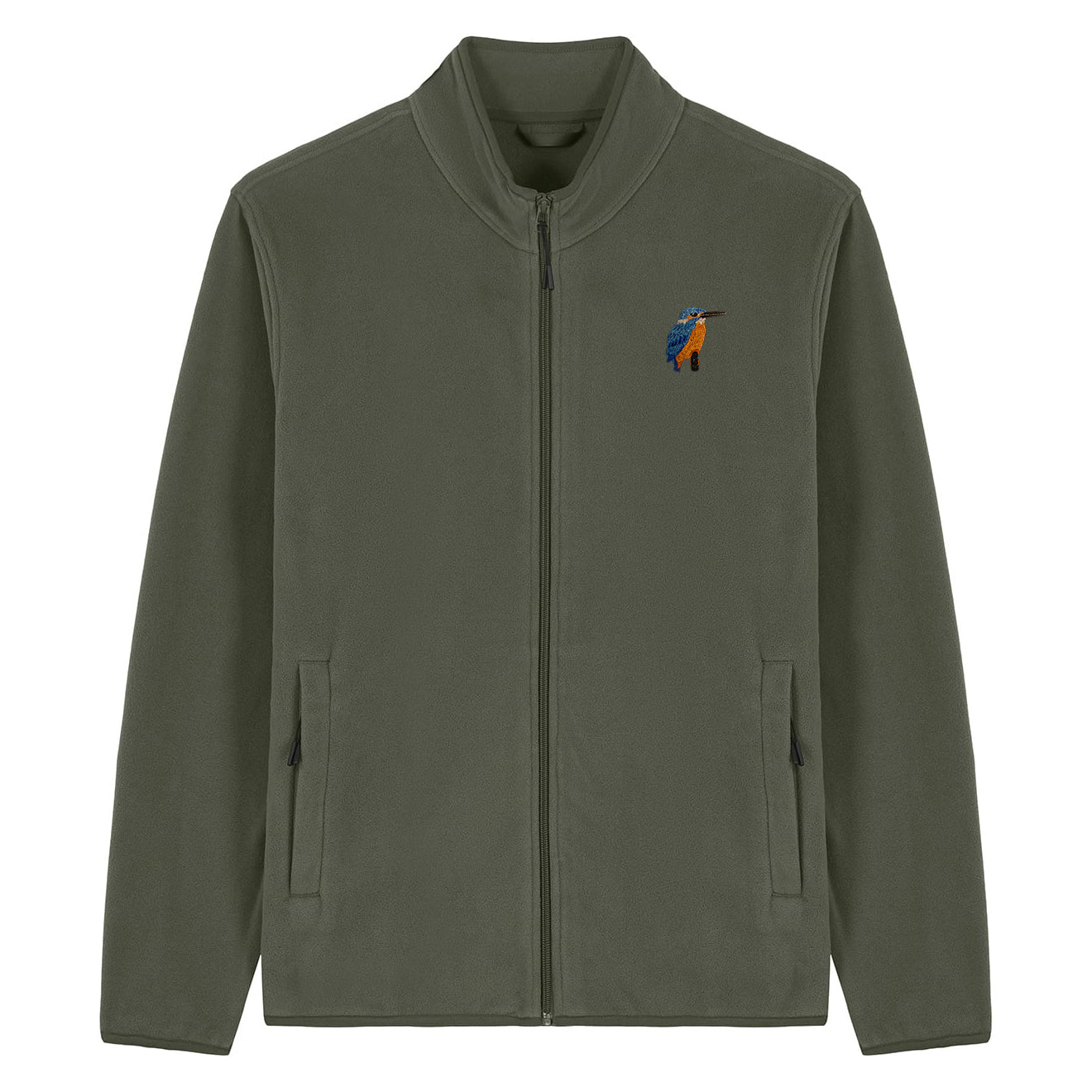Kingfisher Embroidered Men's Fleece Jacket