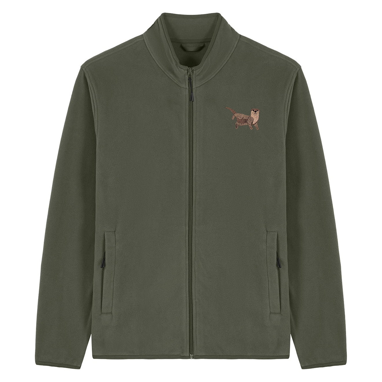 Otter Embroidered Men's Fleece Jacket