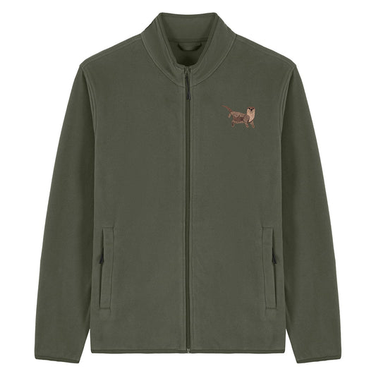 Otter Embroidered Men's Fleece Jacket