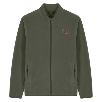 Pangolin Embroidered Men's Fleece Jacket