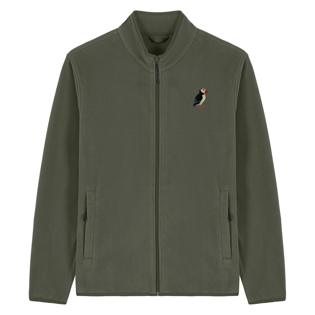 Puffin Embroidered Men's Fleece Jacket